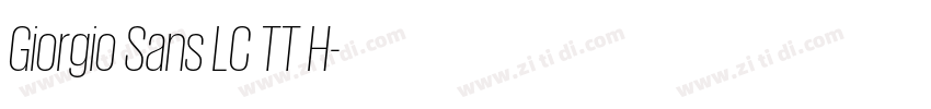 Giorgio Sans LC TT H字体转换